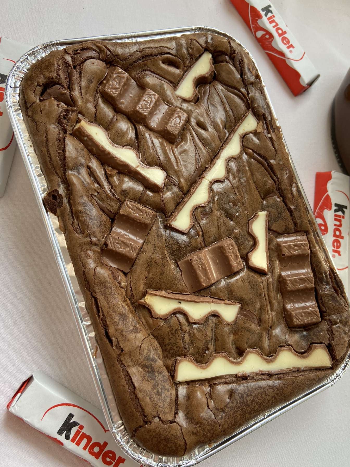 Nutella & Kinder Brownie Tray