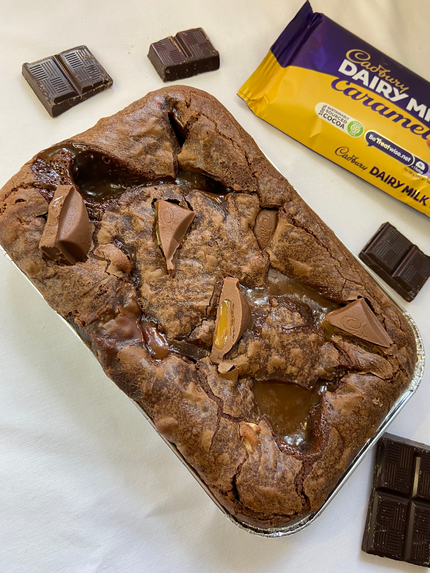 Cadbury's Caramel Brownie Tray
