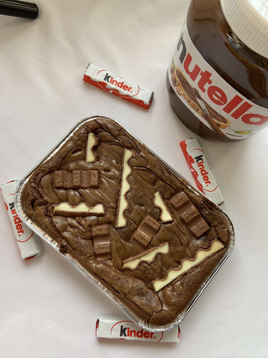 Nutella & Kinder Brownie Tray